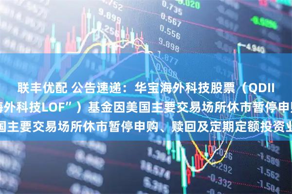 联丰优配 公告速递：华宝海外科技股票（QDII-LOF）（场内简称“海外科技LOF”）基金因美国主要交易场所休市暂停申购、赎回及定期定额投资业务